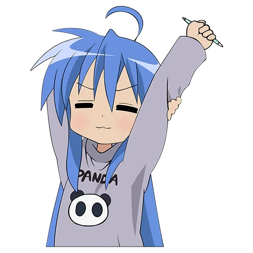 🥱 Стикер «Izumi Konata» для Telegram