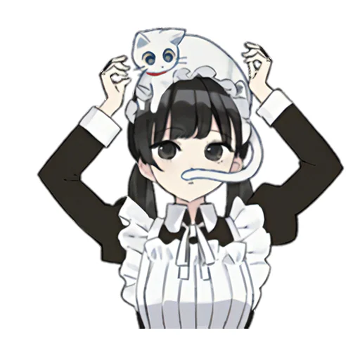 🐈‍⬛ Стикер «Maiden tyan» для Telegram