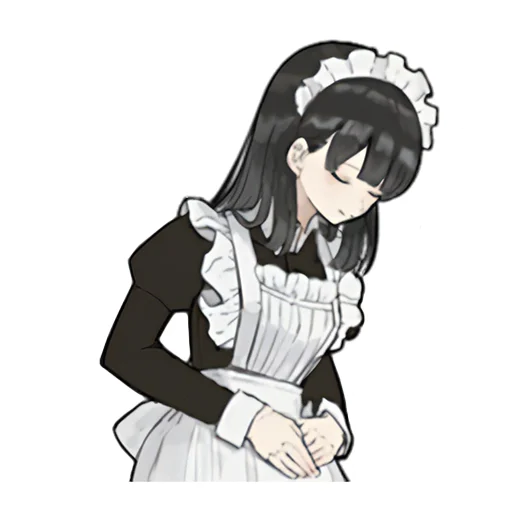 😔 Стикер «Maiden tyan» для Telegram