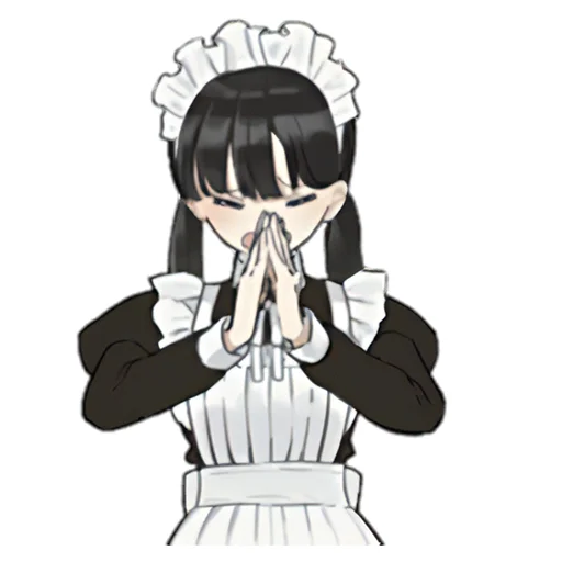 🙏 Стикер «Maiden tyan» для Telegram