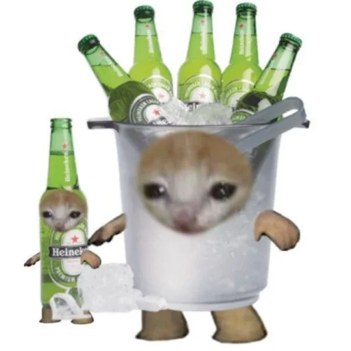 🍺 Стикер «Бухнём?)» для Telegram