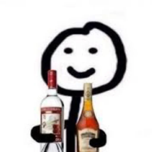 🥂 Стикер «Бухнём?)» для Telegram