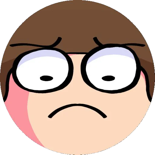 ☹️ Стикер «Dave circles» для Telegram