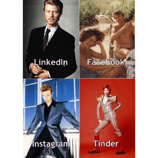🤣 Стикер «David Bowie» для Telegram