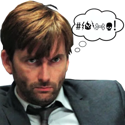 😡 Стикер «David Tennant» для Telegram