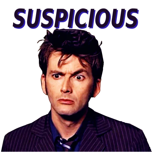🤔 Стикер «David Tennant» для Telegram