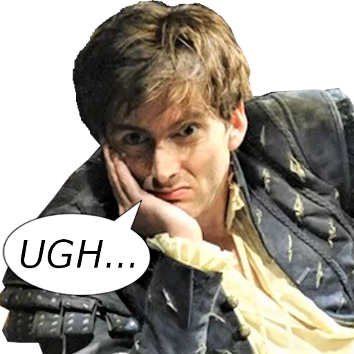 ☹ Стикер «David Tennant» для Telegram