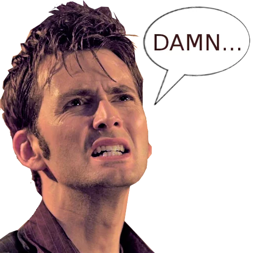 😟 Стикер «David Tennant» для Telegram