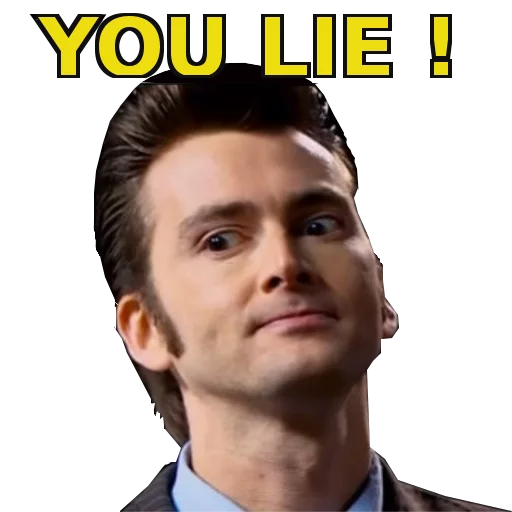😠 Стикер «David Tennant» для Telegram