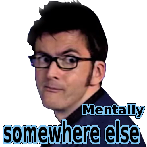 🤓 Стикер «David Tennant» для Telegram