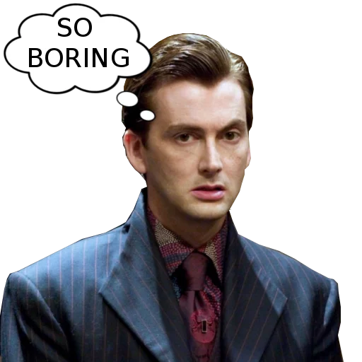 😒 Стикер «David Tennant» для Telegram