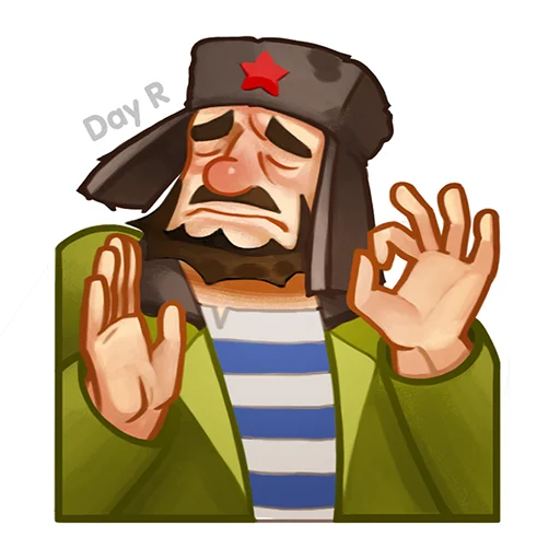 🤲 Стикер «Day R survival rus» для Telegram