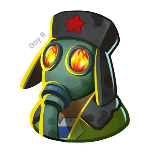 🥺 Стикер «Day R survival rus» для Telegram