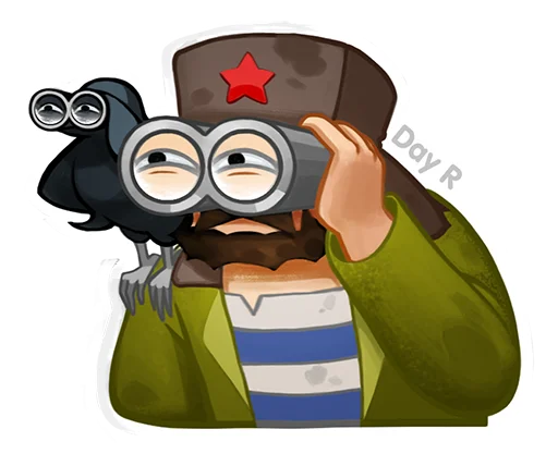 👀 Стикер «Day R survival rus» для Telegram