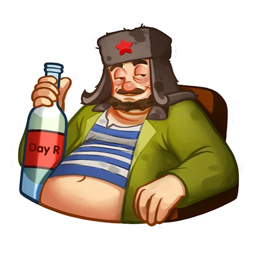 😌 Стикер «Day R survival rus» для Telegram