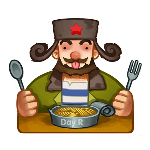 🍱 Стикер «Day R survival rus» для Telegram