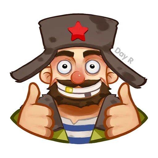 👍 Стикер «Day R survival rus» для Telegram