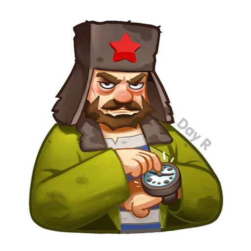 ⏰ Стикер «Day R survival rus» для Telegram