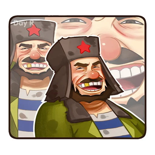 🤣 Стикер «Day R survival rus» для Telegram