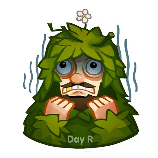 😱 Стикер «Day R survival rus» для Telegram