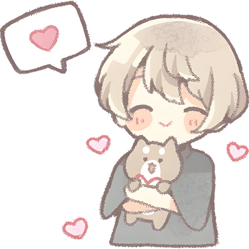 ☺️ Стикер «Повседневный кун» для Telegram