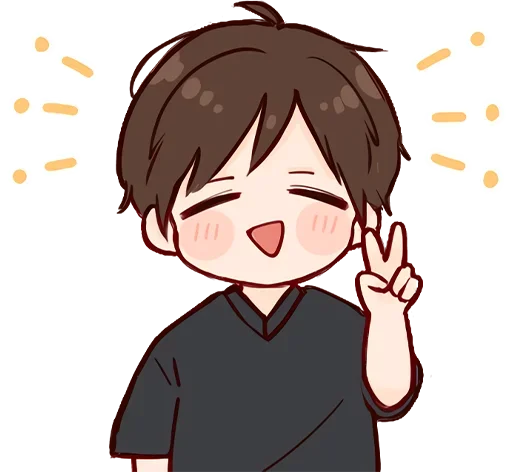 ✌️ Стикер «Дэйс-кун» для Telegram