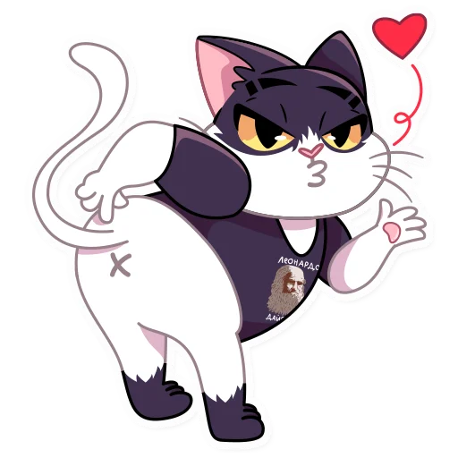 🥰 Стикер «Кот Дайвинчика» для Telegram