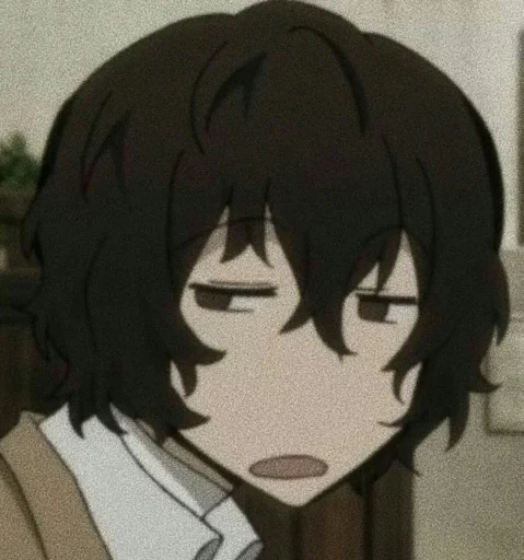 😒 Стикер «Dazai from anime "Bungo Stray Dogs"» для Telegram