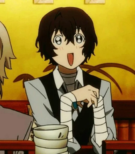 🤩 Стикер «Dazai from anime "Bungo Stray Dogs"» для Telegram