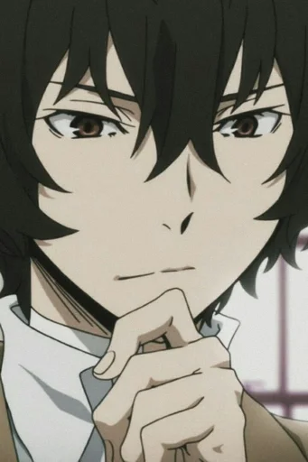 🤔 Стикер «Dazai from anime "Bungo Stray Dogs"» для Telegram