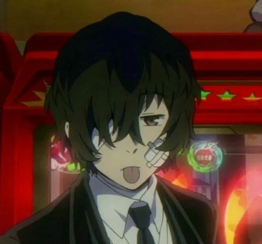 👅 Стикер «Dazai from anime "Bungo Stray Dogs"» для Telegram