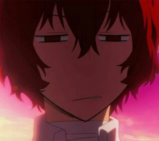 😕 Стикер «Dazai from anime "Bungo Stray Dogs"» для Telegram