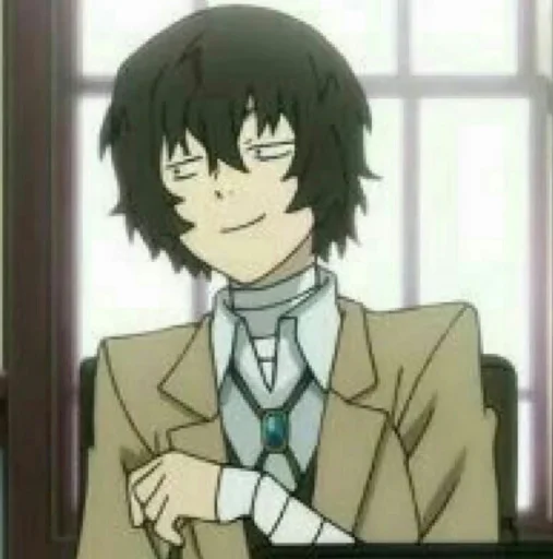 🙃 Стикер «Dazai from anime "Bungo Stray Dogs"» для Telegram