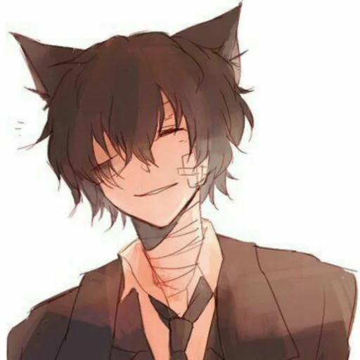 😸 Стикер «Dazai from anime "Bungo Stray Dogs"» для Telegram