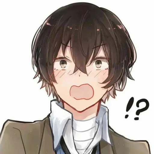⁉️ Стикер «Dazai from anime "Bungo Stray Dogs"» для Telegram