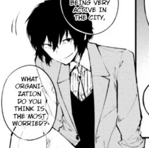 📓 Стикер «dazai osamu» для Telegram