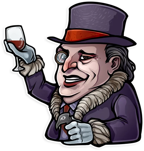 🍷 Стикер «DC» для Telegram