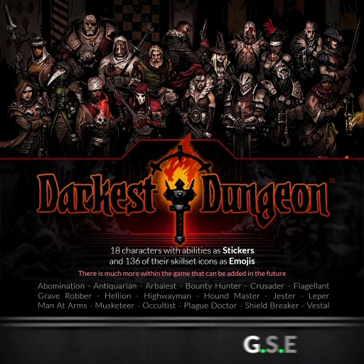Стикерпак Darkest Dungeon для Telegram