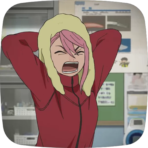 😡 Стикер «Aira Shiratori Dandadan» для Telegram