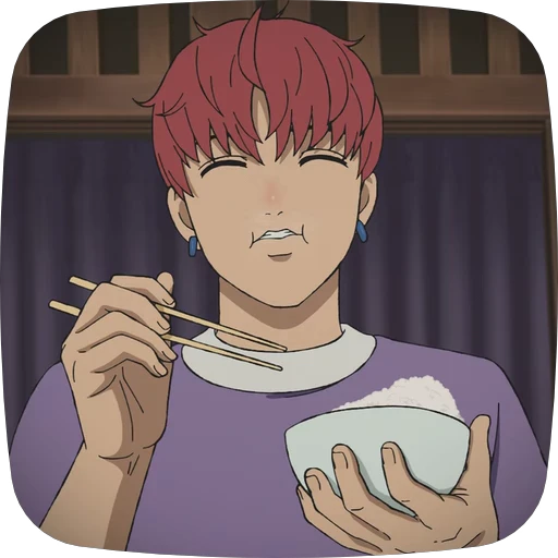 🍚 Стикер «Jin Enjoji Dandadan» для Telegram