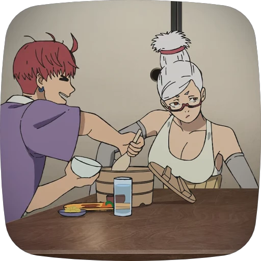 🍚 Стикер «Jin Enjoji Dandadan» для Telegram