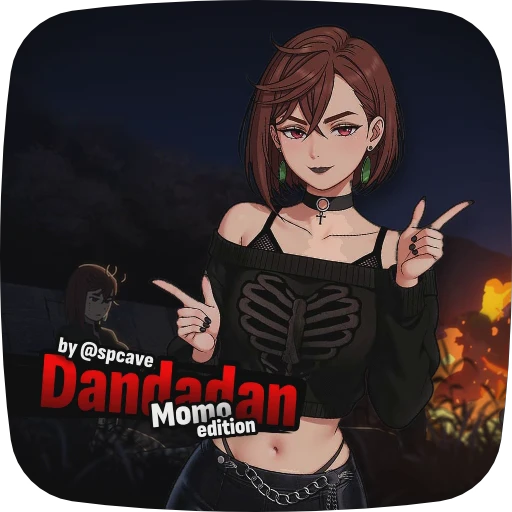 Стикерпак Momo Ayase Dandadan для Telegram