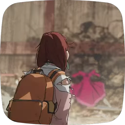🎒 Стикер «Momo Ayase Dandadan» для Telegram