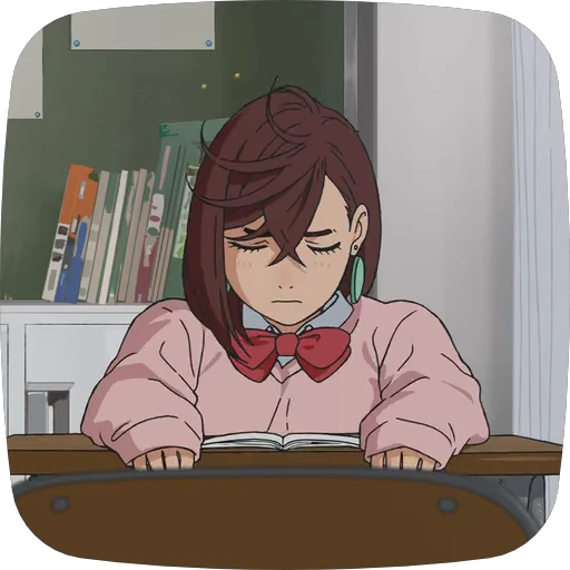 🥱 Стикер «Momo Ayase Dandadan» для Telegram