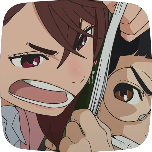 🤬 Стикер «Momo Ayase Dandadan» для Telegram