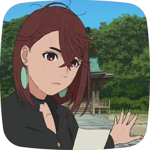 🤔 Стикер «Momo Ayase Dandadan» для Telegram