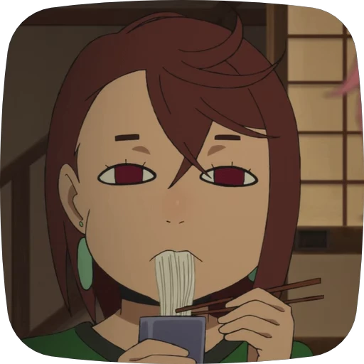 🍜 Стикер «Momo Ayase Dandadan» для Telegram