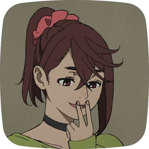 ✌ Стикер «Momo Ayase Dandadan» для Telegram