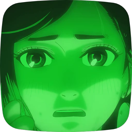 😐 Стикер «Momo Ayase Dandadan» для Telegram