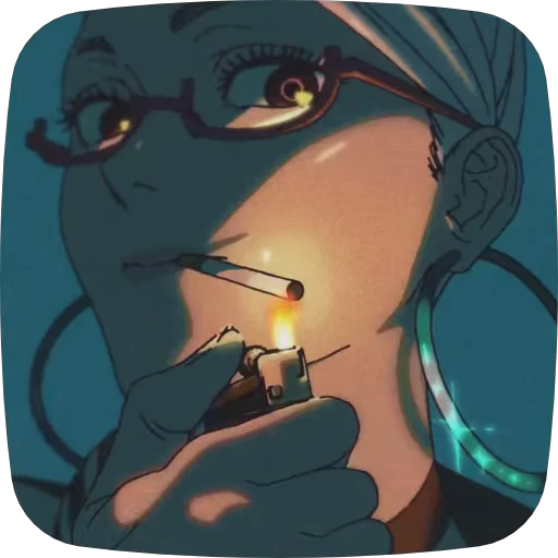 🚬 Стикер «Seiko Ayase Dandadan» для Telegram